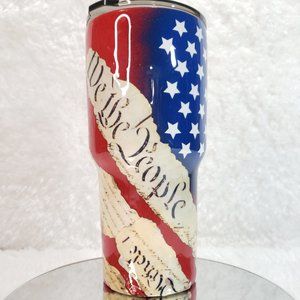 "We The People" American Flag Tumbler 30oz
